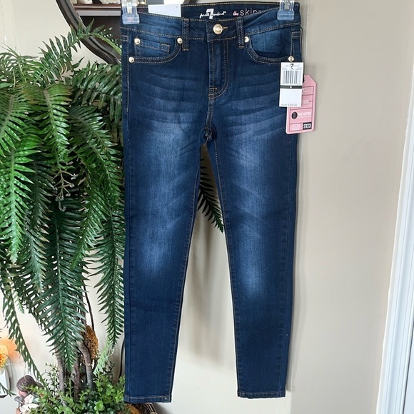 Brand New 7 For All Mankind The Skinny Dark Wash Super Stretch Ultra Flex Jeans - Picture 1 of 15